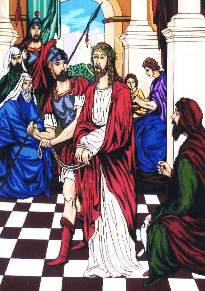 Я. Ликтей. «Хресна дорога». 2000. Полотно, напівхрестик